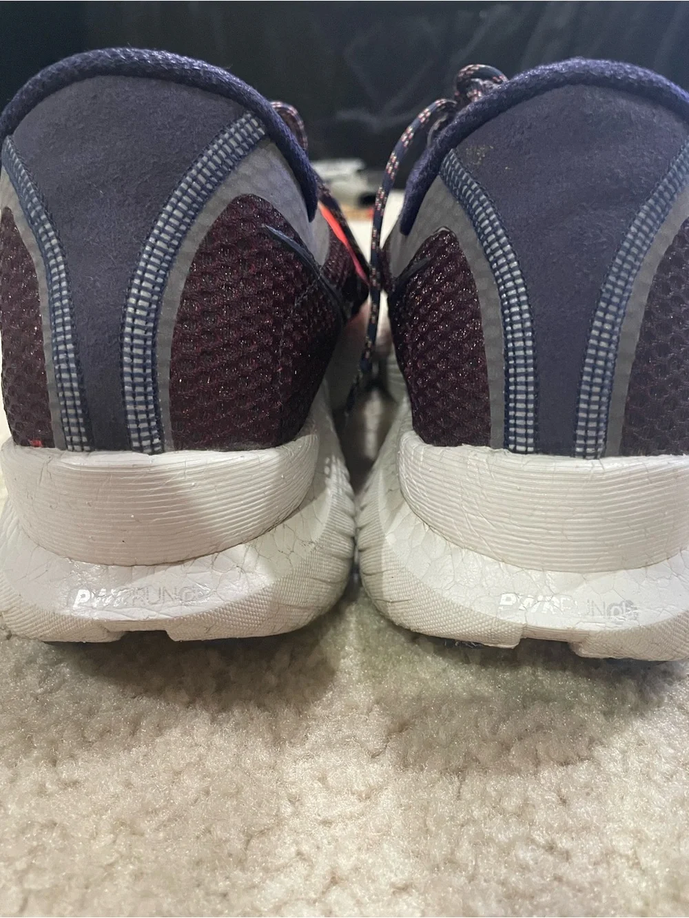 Saucony Endorphin Pro 3 Red and Navy Mesh Running Sneakers Men’s Size 13